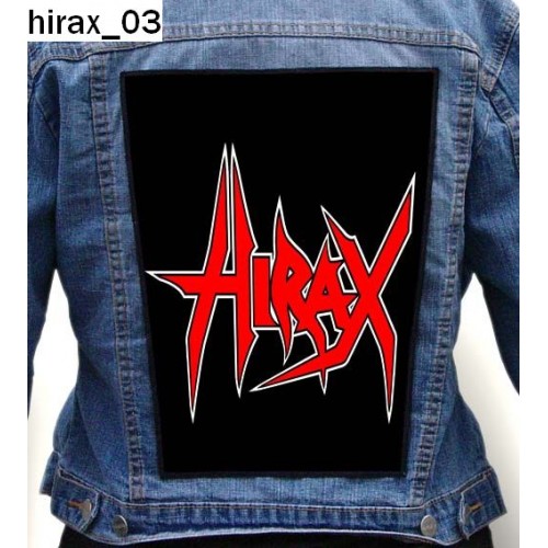 Hirax 03 Photo Quality Printed Back Patch King Of Patches