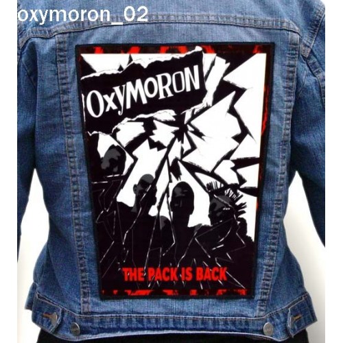 Oxymoron 02 Photo Quality Printed Back Patch King Of Patches