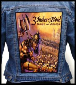 3 Inches Of Blood Advance And Vanquish - Photo Quality Printed Back Patch