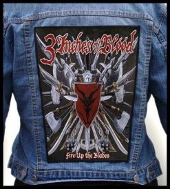 3 Inches Of Blood Fire Up The Blades - Photo Quality Printed Back Patch