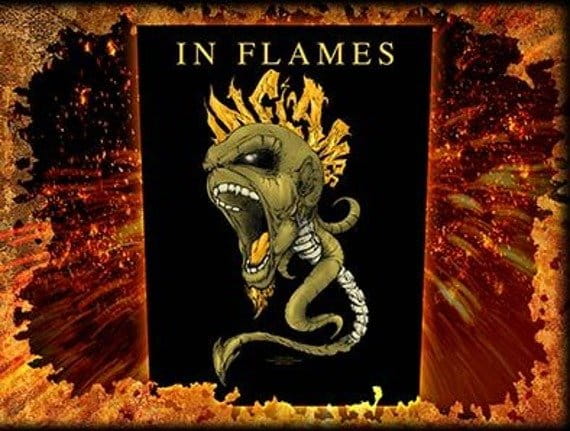In Flames - Photo Quality Printed Back Patch