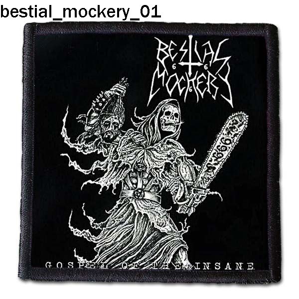 Bestial Mockery 01 - Small Printed Patch