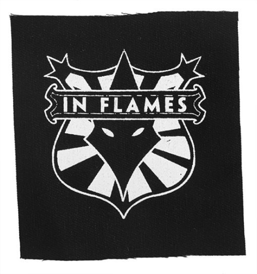 In Flames Jesterhead Shield 140803 1 - Small Printed Patch