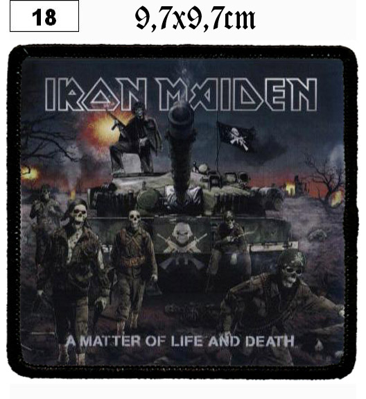 Iron Maiden A Matter Of Life And Death 2 (18) - Small Printed Patch