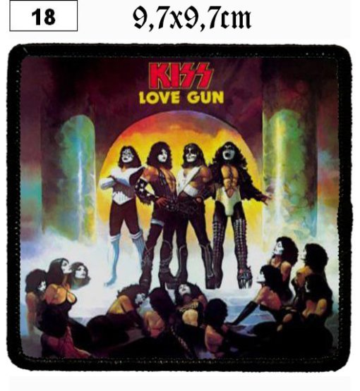 Kiss Love Gun (18) - Small Printed Patch