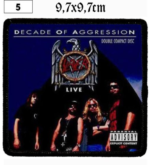 Slayer Decade Of Agression (05) - Small Printed Patch