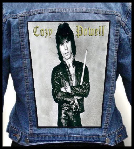 Cozy Powell - Photo Quality Printed Back Patch