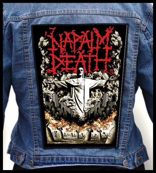 Napalm Death Jesus - Photo Quality Printed Back Patch