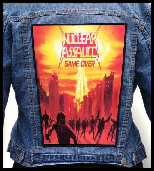 Nuclear Assault Game Over - Photo Quality Printed Back Patch