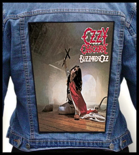 Ozzy Osbourne Blizzard Of Ozz - Photo Quality Printed Back Patch
