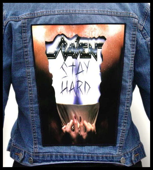 Raven Stay Hard - Photo Quality Printed Back Patch