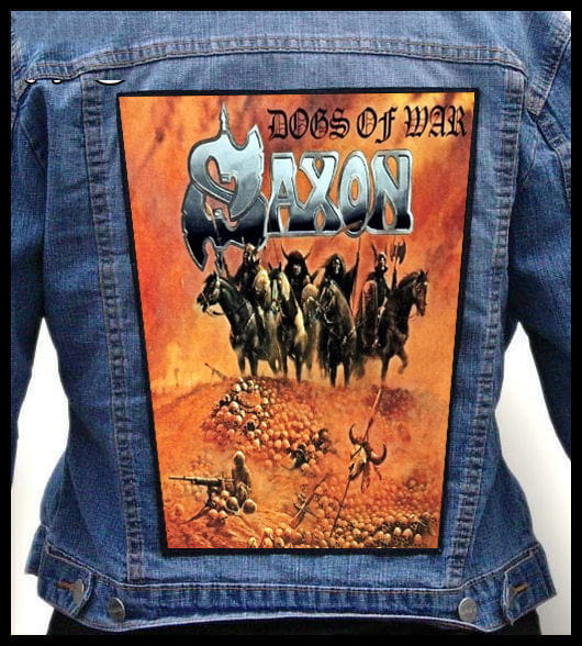 Saxon Dogs Of War - Photo Quality Printed Back Patch