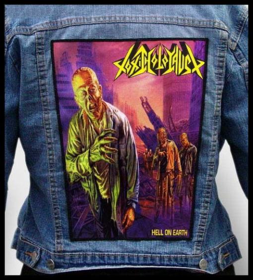 Toxic Holocaust Hell On Earth - Photo Quality Printed Back Patch