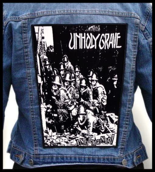 Unholy Grave Inhumanity - Photo Quality Printed Back Patch