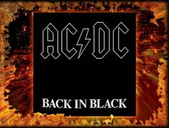 Ac Dc Back In Black 117212 1 - Small Printed Patch