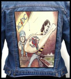 Ac Dc Dirty Deeds Done Dirt Cheap - Photo Quality Printed Back Patch