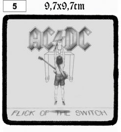 Ac Dc Flick Of The Switch (05) - Small Printed Patch