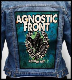 Agnostic Front My Life My Way - Photo Quality Printed Back Patch