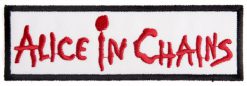 Alice In Chains Logo White Red 147192 1 - Small Printed Patch