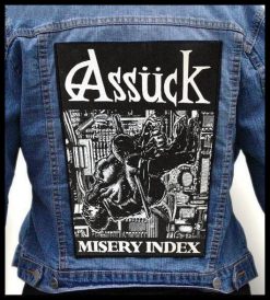 Assuck Misery Index - Photo Quality Printed Back Patch