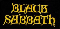 Black Sabbath Logo Yellow 33581 1 - Small Printed Patch
