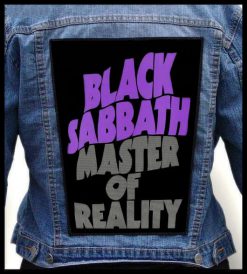 Black Sabbath Master Of Reality - Photo Quality Printed Back Patch