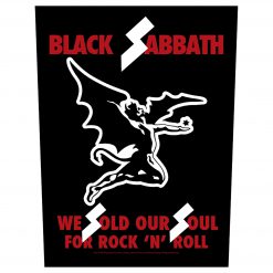Black Sabbath We Sold Our Soul For Rock N Roll - Photo Quality Printed Back Patch