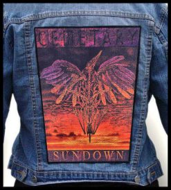 Cemetary Sundown - Photo Quality Printed Back Patch
