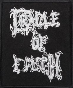 Cradle Of Filth Logo White 151430 1 - Small Printed Patch