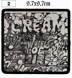 Cream Wheels Of Fire (02) - Small Printed Patch