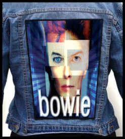 David Bowie Blue - Photo Quality Printed Back Patch