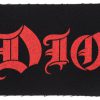 Dio Red Logo 151239 1 - Small Printed Patch