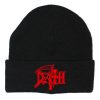 Death1 - Embroidery Warm Knit Winter Cap