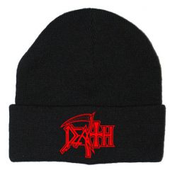 Death1 - Embroidery Warm Knit Winter Cap