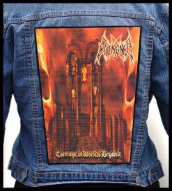 Enthroned Carnage In Worlds Beyond - Photo Quality Printed Back Patch