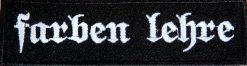 Farben Lehre White Logo 31804 1 - Small Printed Patch