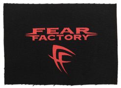 Fear Factory Logo Sign Red 151346 1 - Small Printed Patch