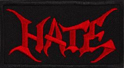 Hate Red Logo 120588 1 - Small Printed Patch