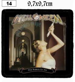 Helloween Pink Bubbles Go Ape (14) - Small Printed Patch