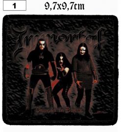 Immortal Damned In Black (01) - Small Printed Patch