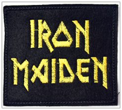 Iron Maiden Logo Yellow 17584 1 - Small Printed Patch