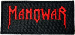 Manowar Logo Red 17591 1 - Small Printed Patch