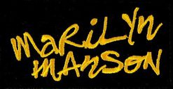 Marilyn Manson Yellow Logo 33530 1 - Small Printed Patch