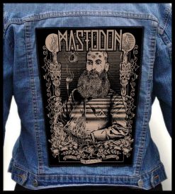 Mastodon Man With Beard - Photo Quality Printed Back Patch