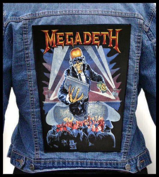 Megadeth Berlin Wall - Photo Quality Printed Back Patch - King Of Patches