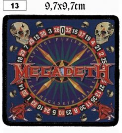 Megadeth Capitol Punishment (13) - Small Printed Patch