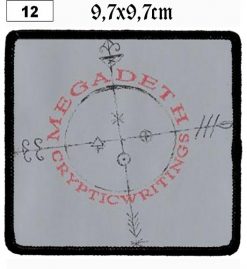 Megadeth Cryptic Writings (12) - Small Printed Patch
