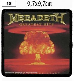 Megadeth Greatest Hits (18) - Small Printed Patch