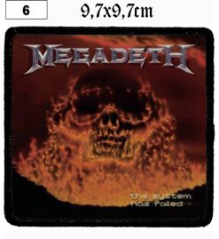 Megadeth The System Has Failed (06) - Small Printed Patch