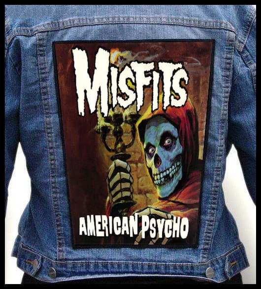 Misfits American Psycho Photo Quality Printed Back Patch King Of Patches